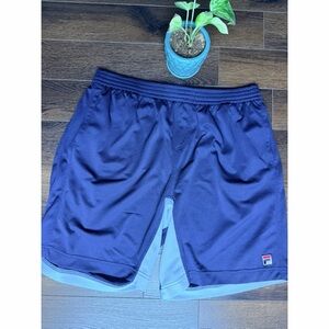 EUC Fila Men's Thomas Reynolds Collection Navy Tennis Shorts. Size XL.